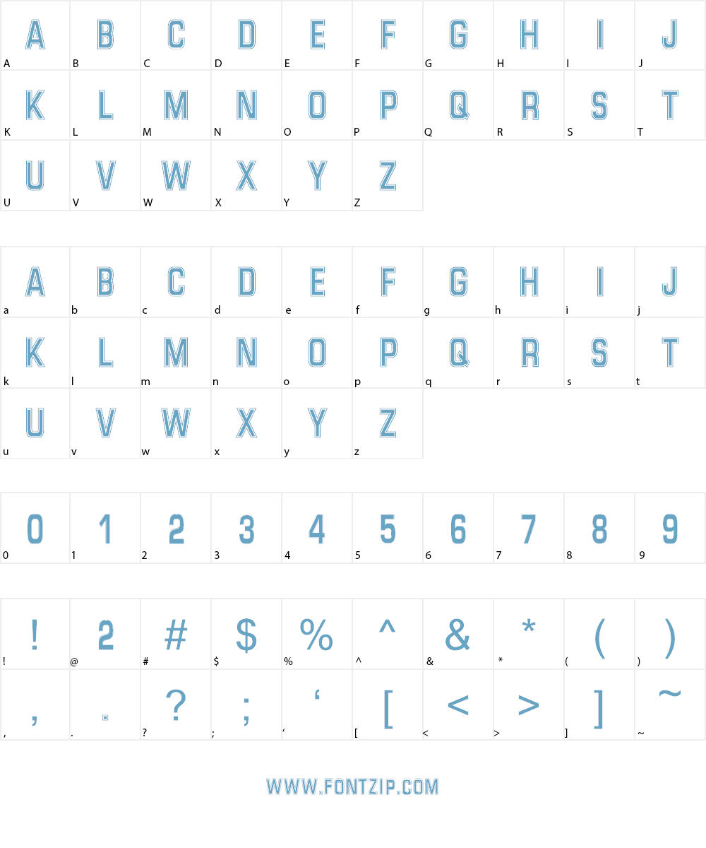 Verona FFF Font Character